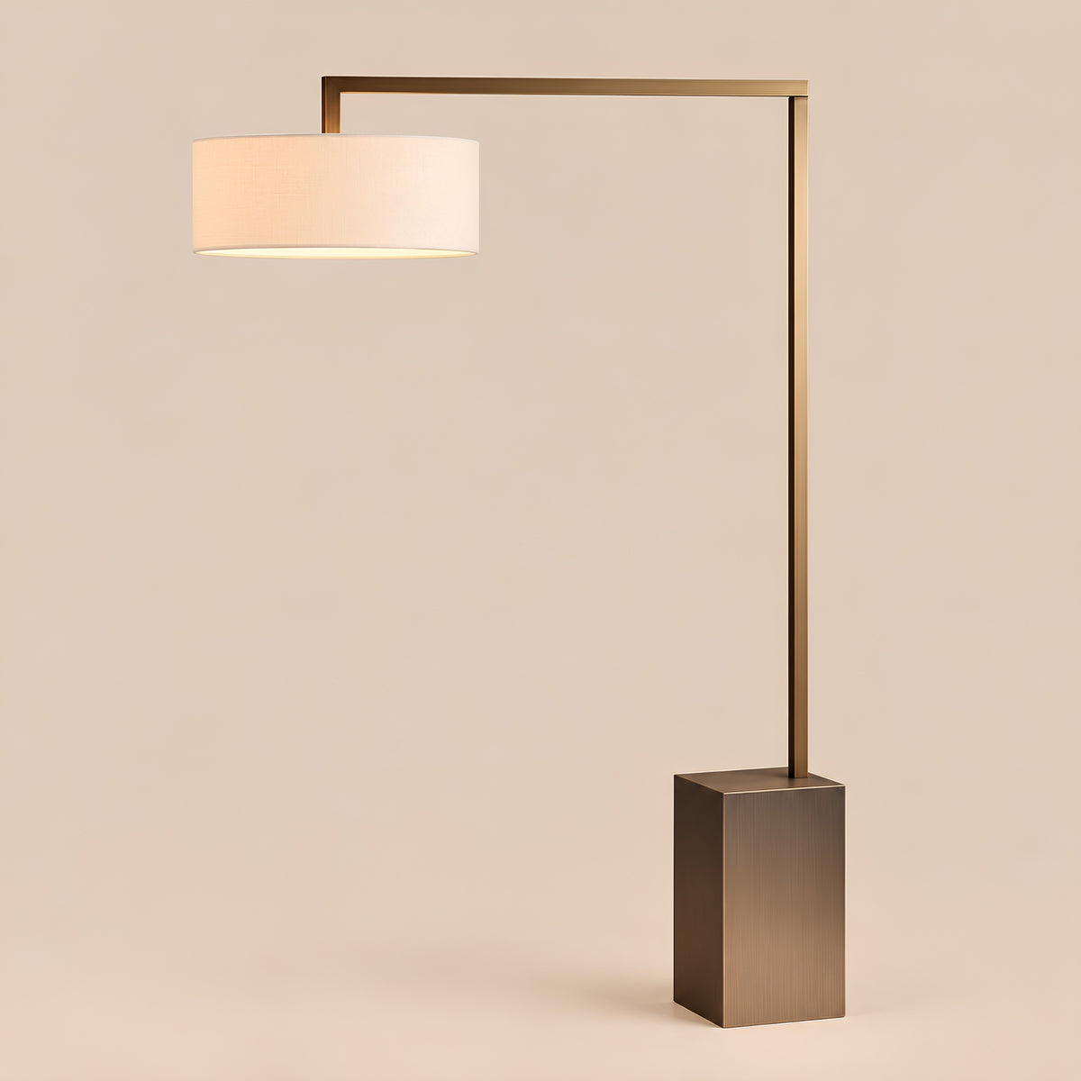 RECTANGULAR BASE ARC FLOOR LAMP